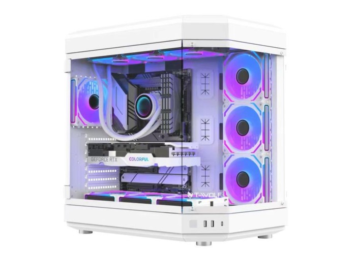 T-Wolf Infinity X10 ARGB ATX Gaming Case White