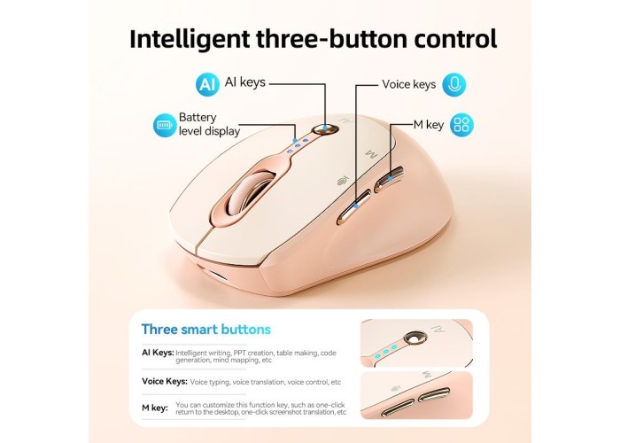 T-Wolf M7 Dual Mode Smart AI Wireless mouse