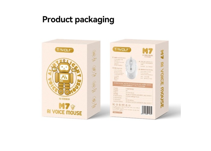 T-Wolf M7 Dual Mode Smart AI Wireless mouse